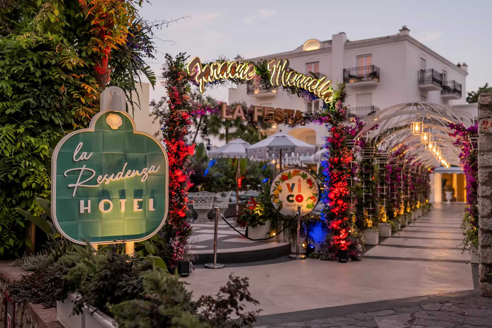 Hotel La Residenza Capri Italy Events Vico Pizza Wine Private Party 19